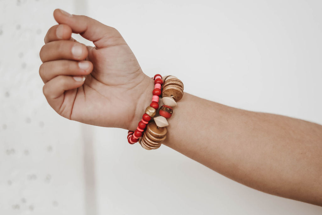 Estella Cranberry Bracelet