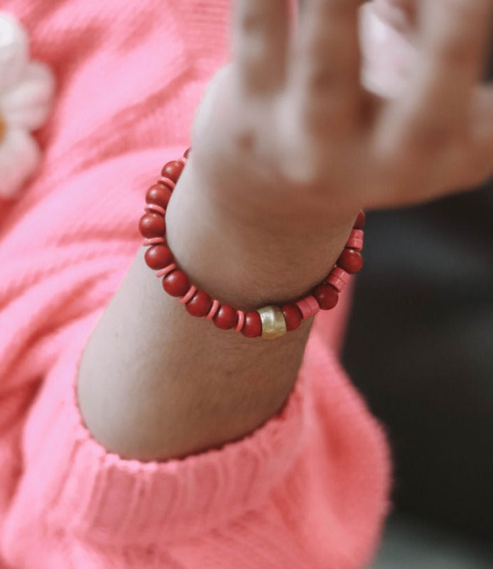 Estella Cranberry Bracelet