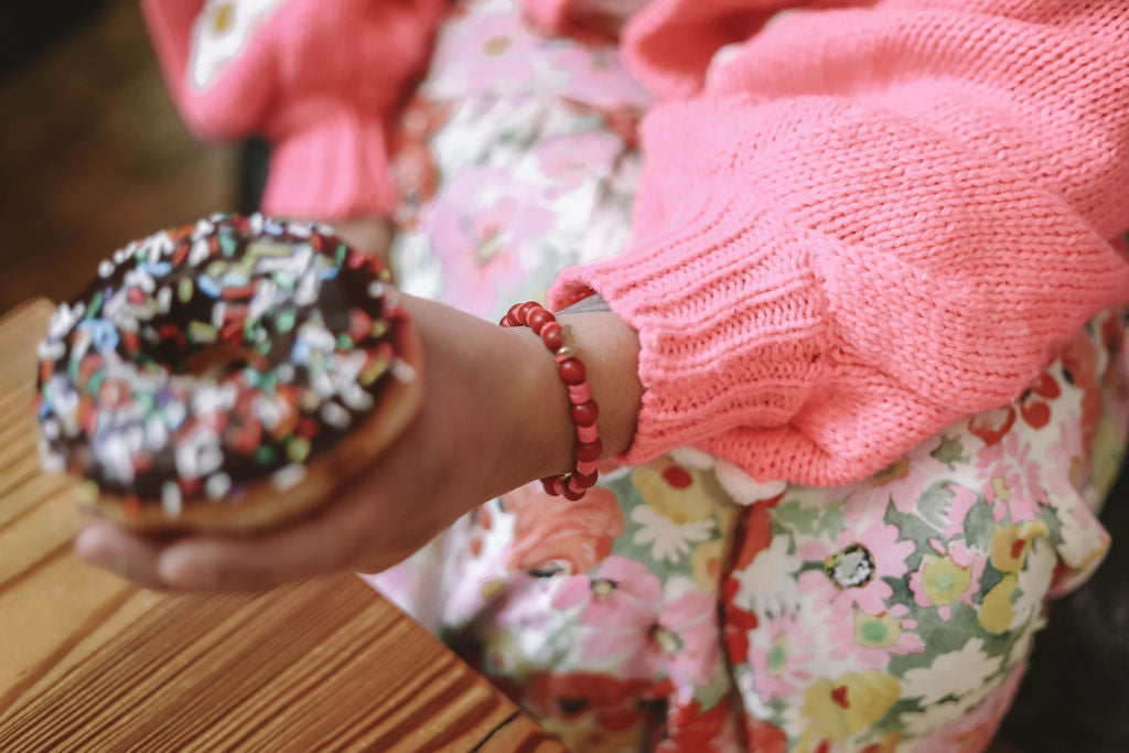 Estella Cranberry Bracelet