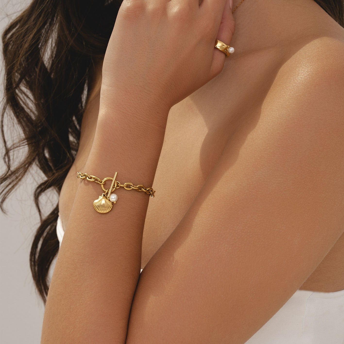Monaco Pearl TBar Bracelet