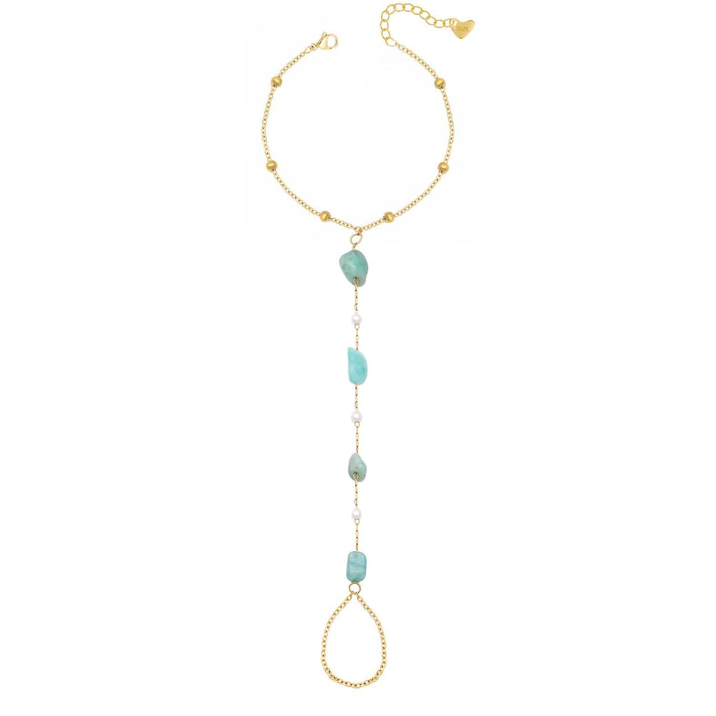 Bohomoon Stainless Steel Angelic Hand Chain Bracelet
