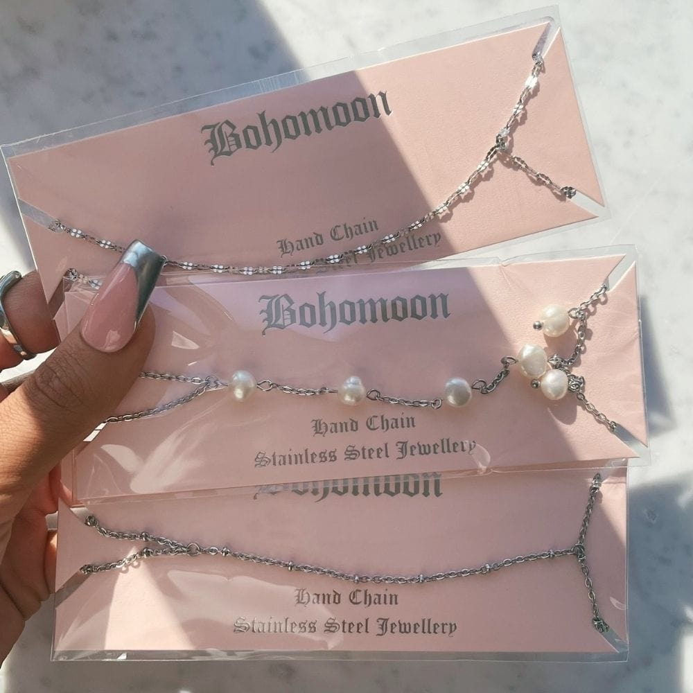 Chevron Hand Chain Bracelet