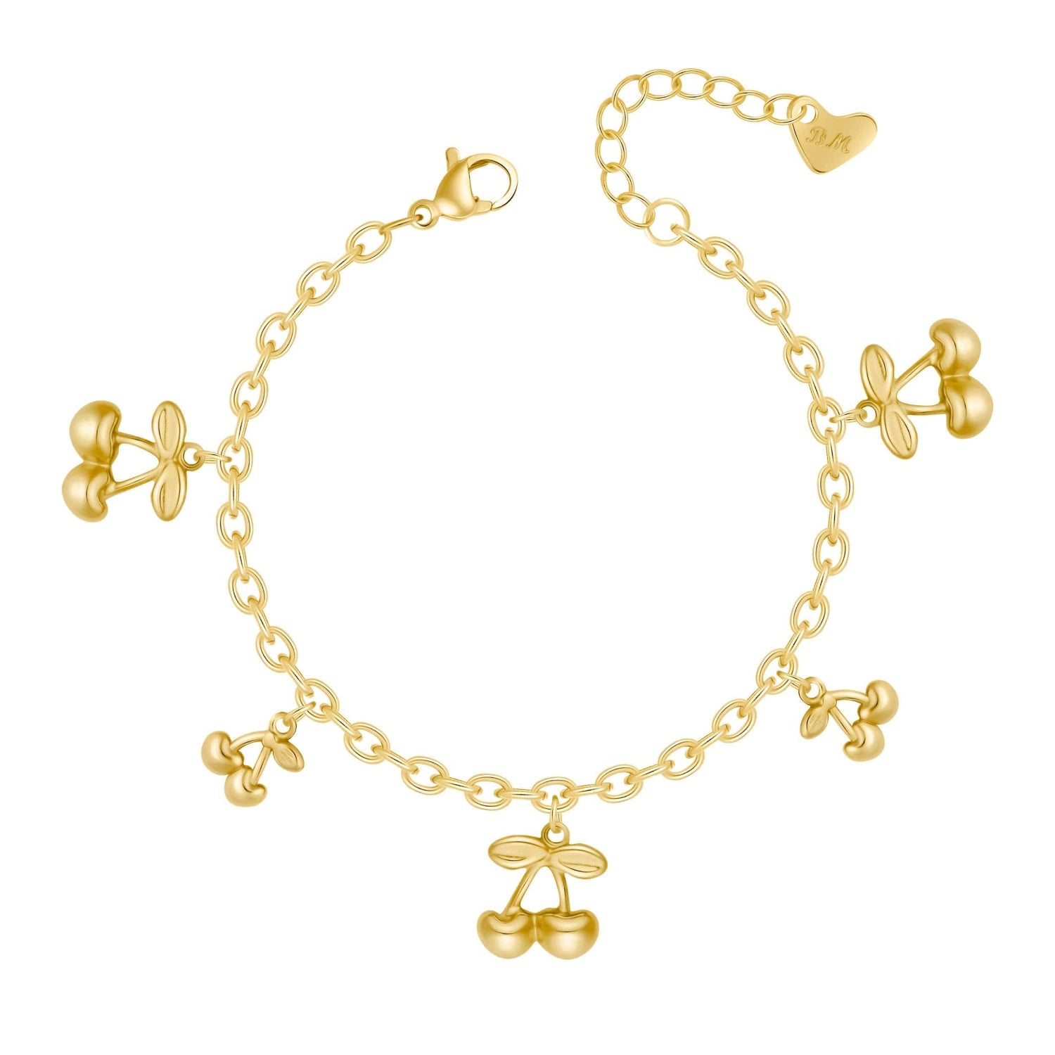 Bohomoon Stainless Steel Vibrance Cherry Bracelet